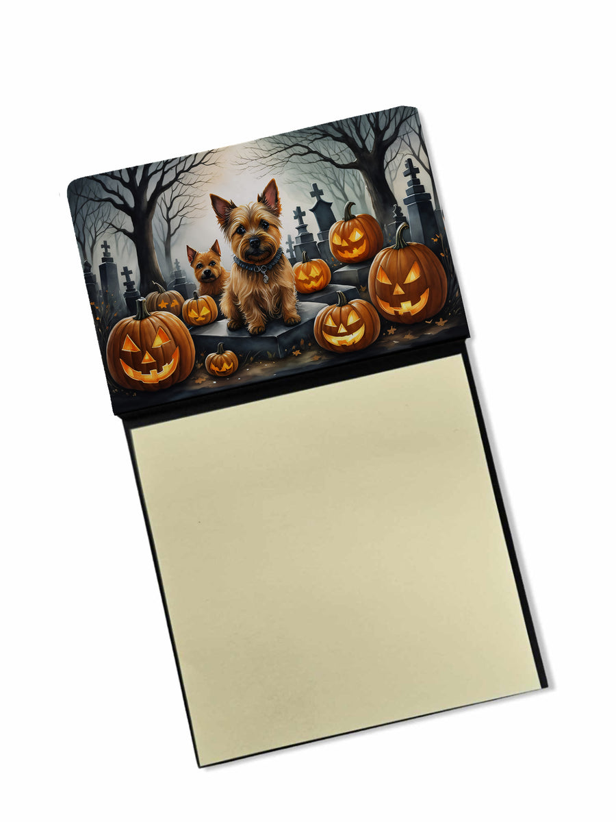 Norwich Terrier Spooky Halloween Sticky Note Holder Image 1