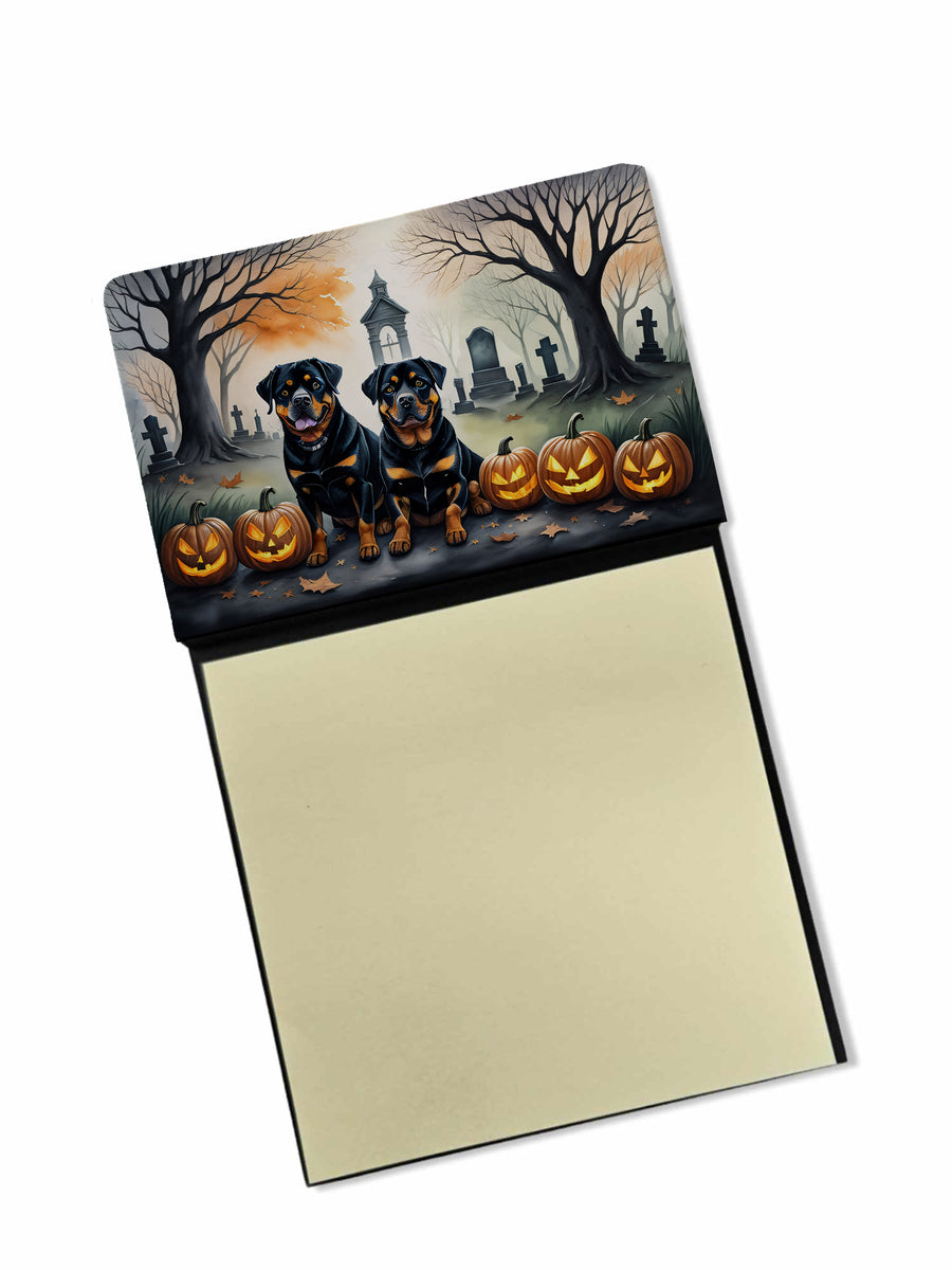 Rottweiler Spooky Halloween Sticky Note Holder Image 1