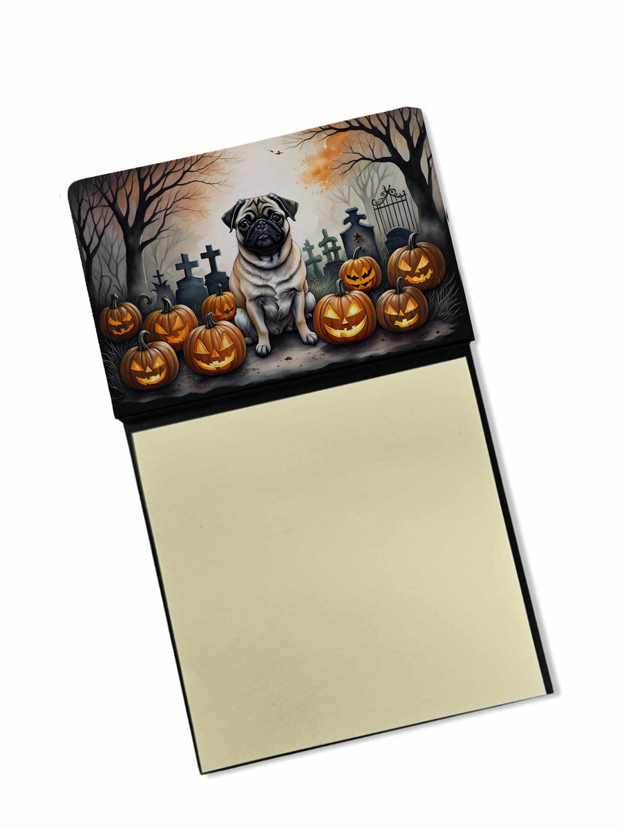 Fawn Pug Spooky Halloween Sticky Note Holder Image 1