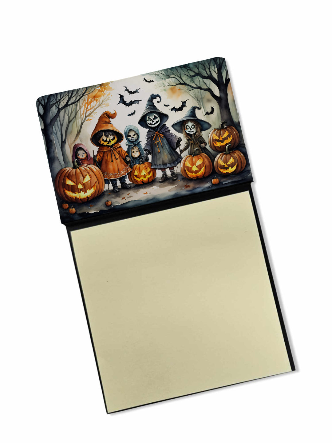 Trick or Treaters Spooky Halloween Sticky Note Holder Image 1