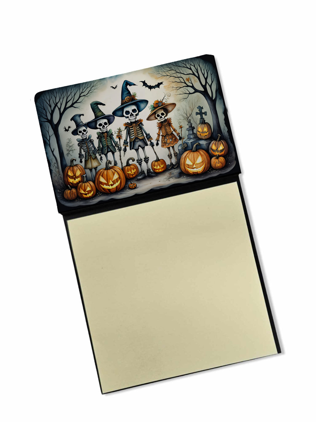 Calacas Skeletons Spooky Halloween Sticky Note Holder Image 1