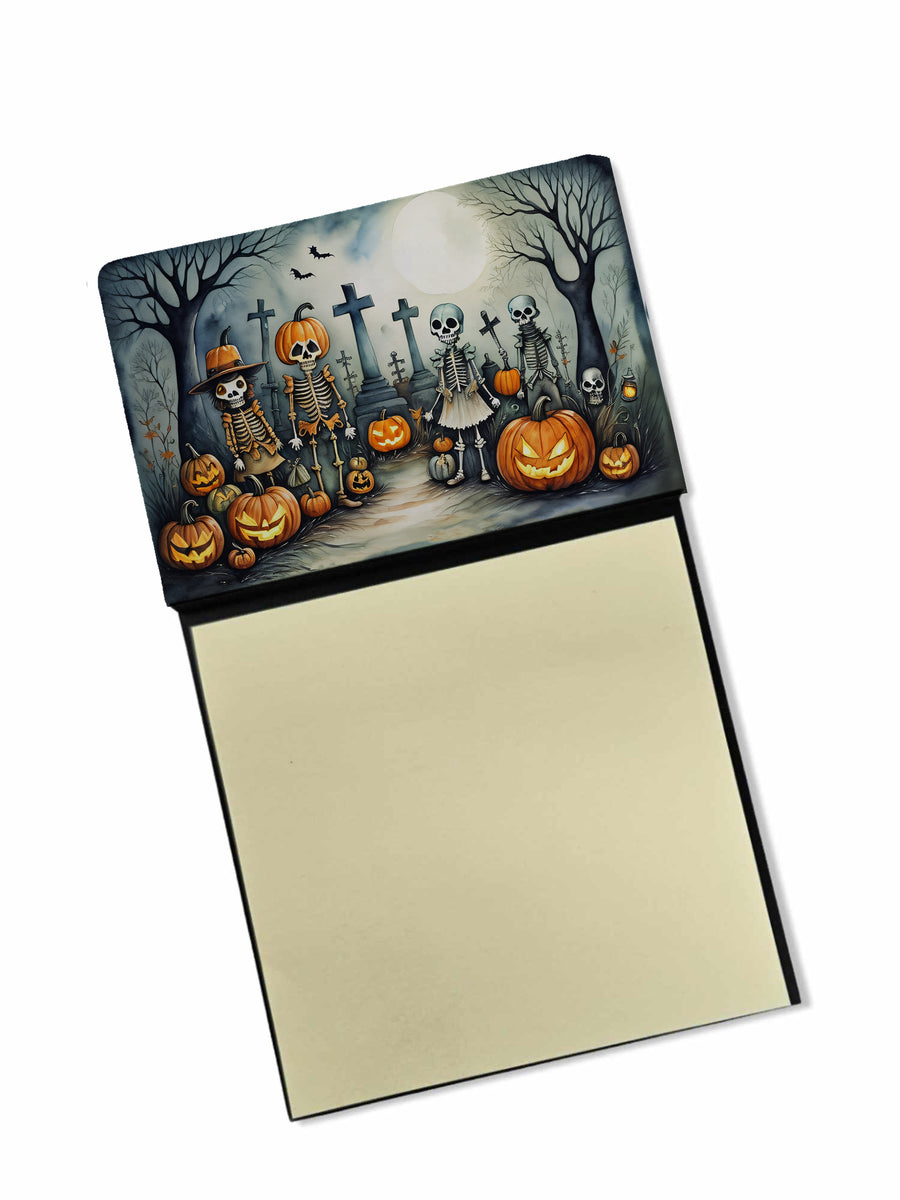 Calacas Skeletons Spooky Halloween Sticky Note Holder Image 1