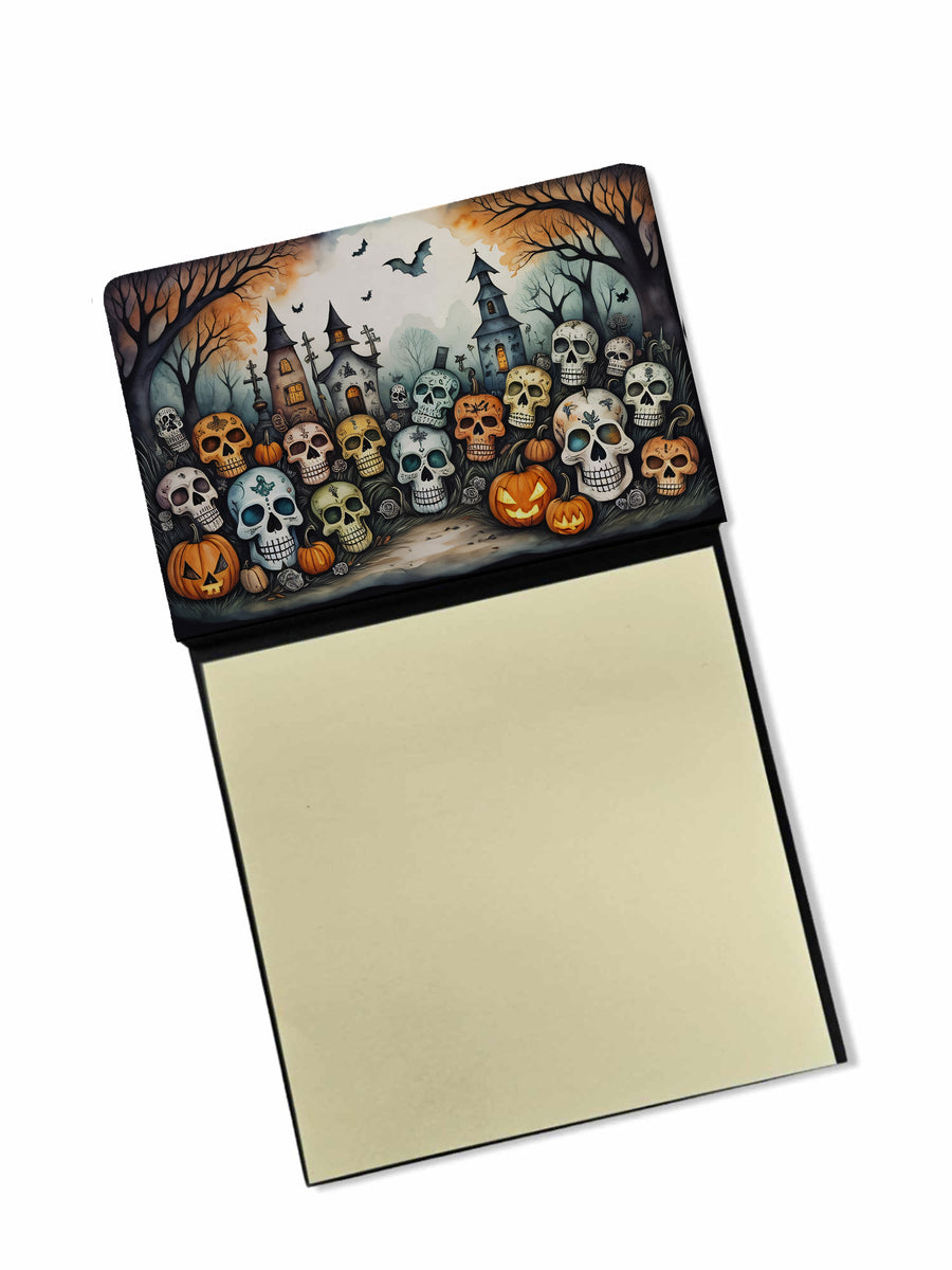 Calaveras Sugar Skulls Spooky Halloween Sticky Note Holder Image 1