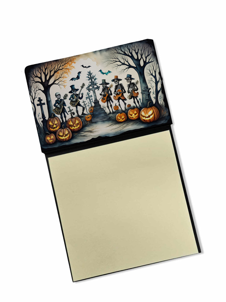 Mariachi Skeleton Band Spooky Halloween Sticky Note Holder Image 1
