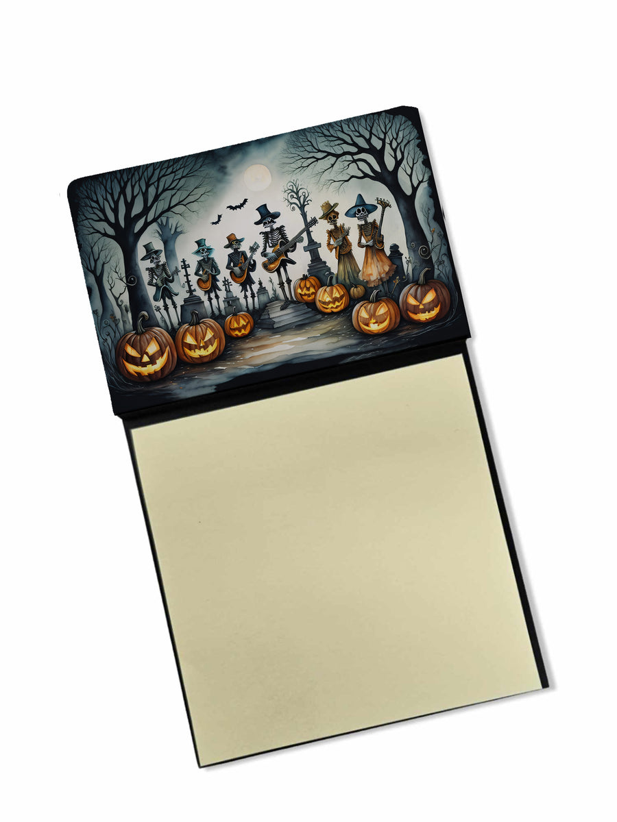 Mariachi Skeleton Band Spooky Halloween Sticky Note Holder Image 1