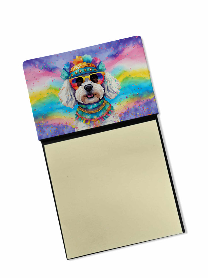 Bichon Frise Hippie Dawg Sticky Note Holder Image 1