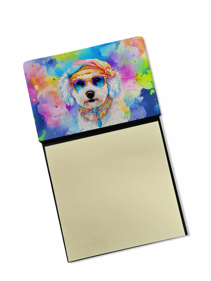 Bichon Frise Hippie Dawg Sticky Note Holder Image 1