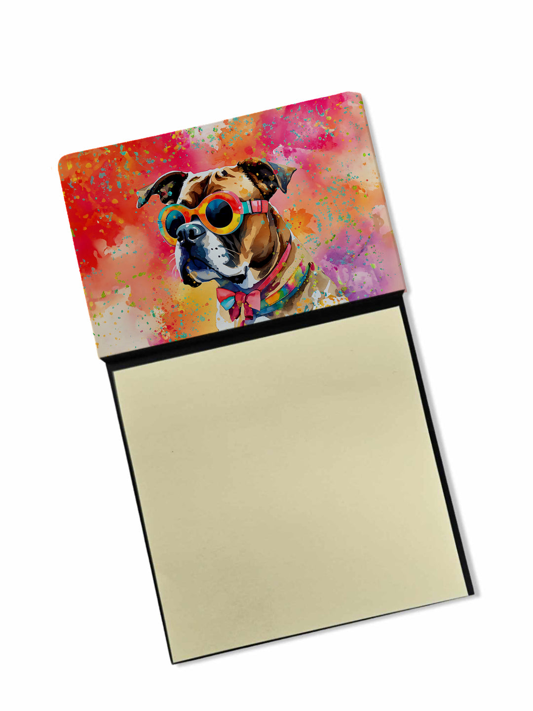 Boxer Hippie Dawg Sticky Note Holder Image 1