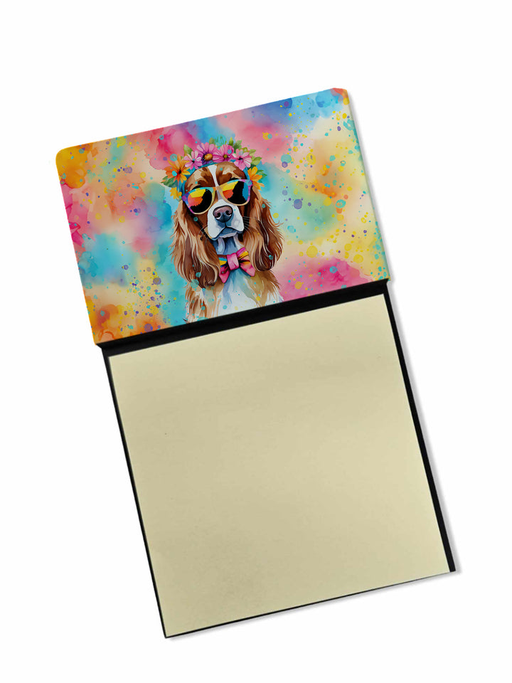 Cavalier Spaniel Hippie Dawg Sticky Note Holder Image 1