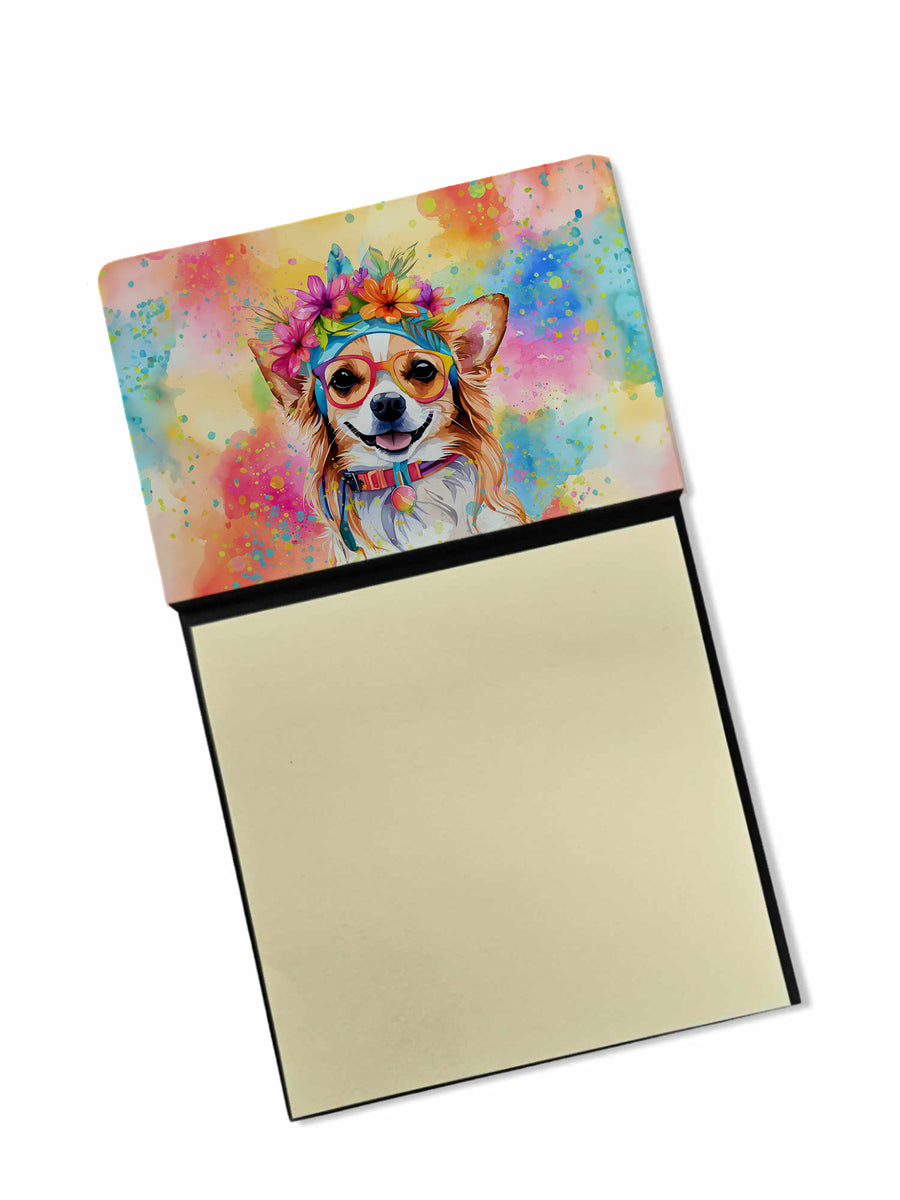 Chihuahua Hippie Dawg Sticky Note Holder Image 1