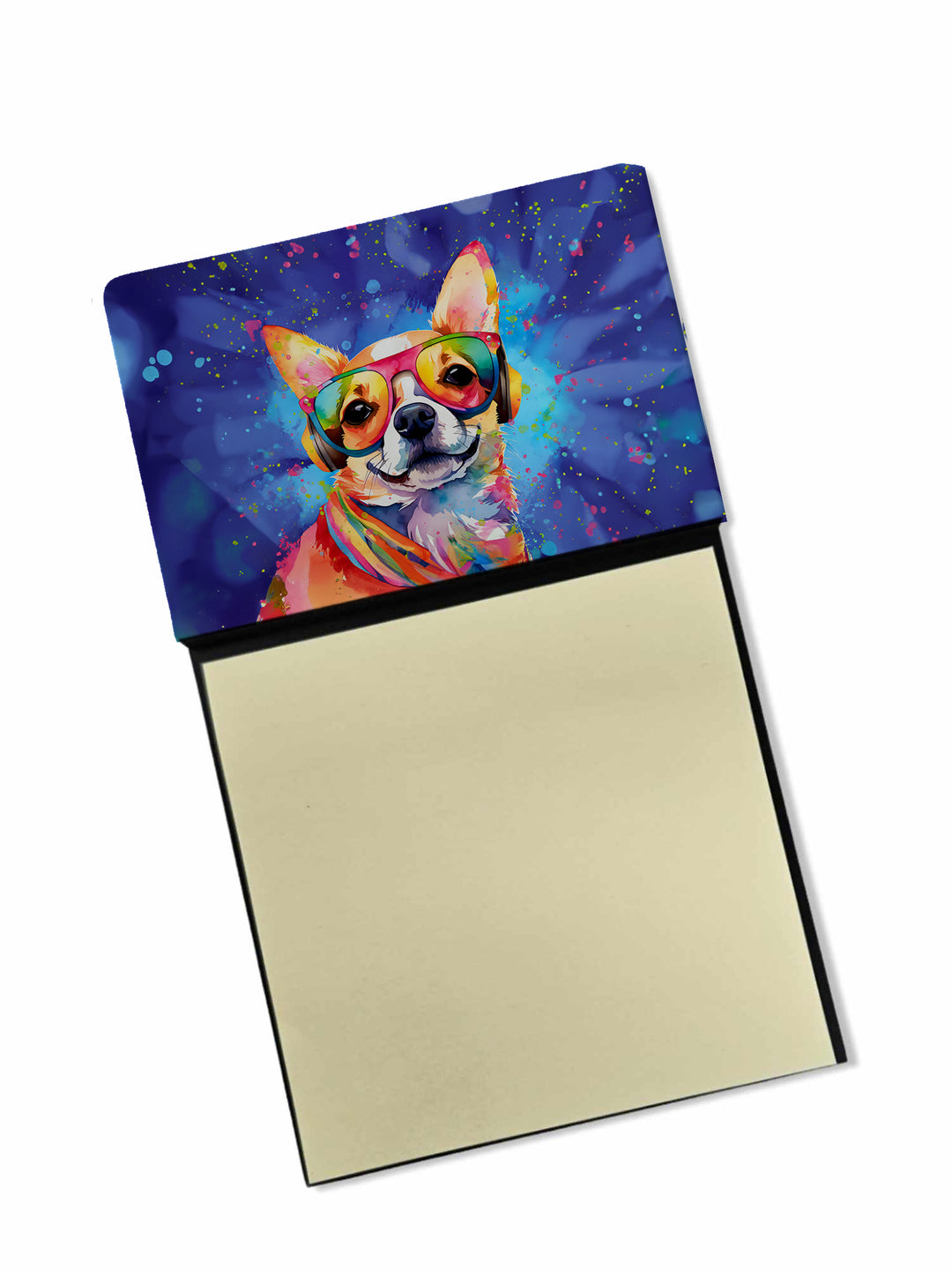 Chihuahua Hippie Dawg Sticky Note Holder Image 1