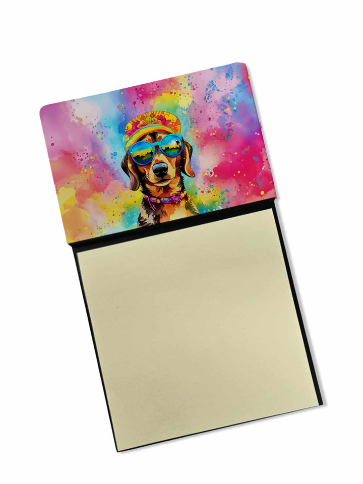 Dachshund Hippie Dawg Sticky Note Holder Image 1