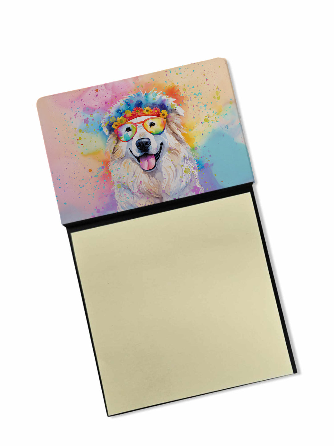 Great Pyrenees Hippie Dawg Sticky Note Holder Image 1
