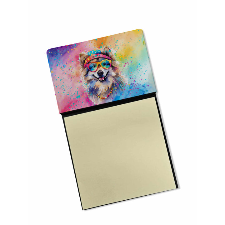 Keeshond Hippie Dawg Sticky Note Holder Image 1