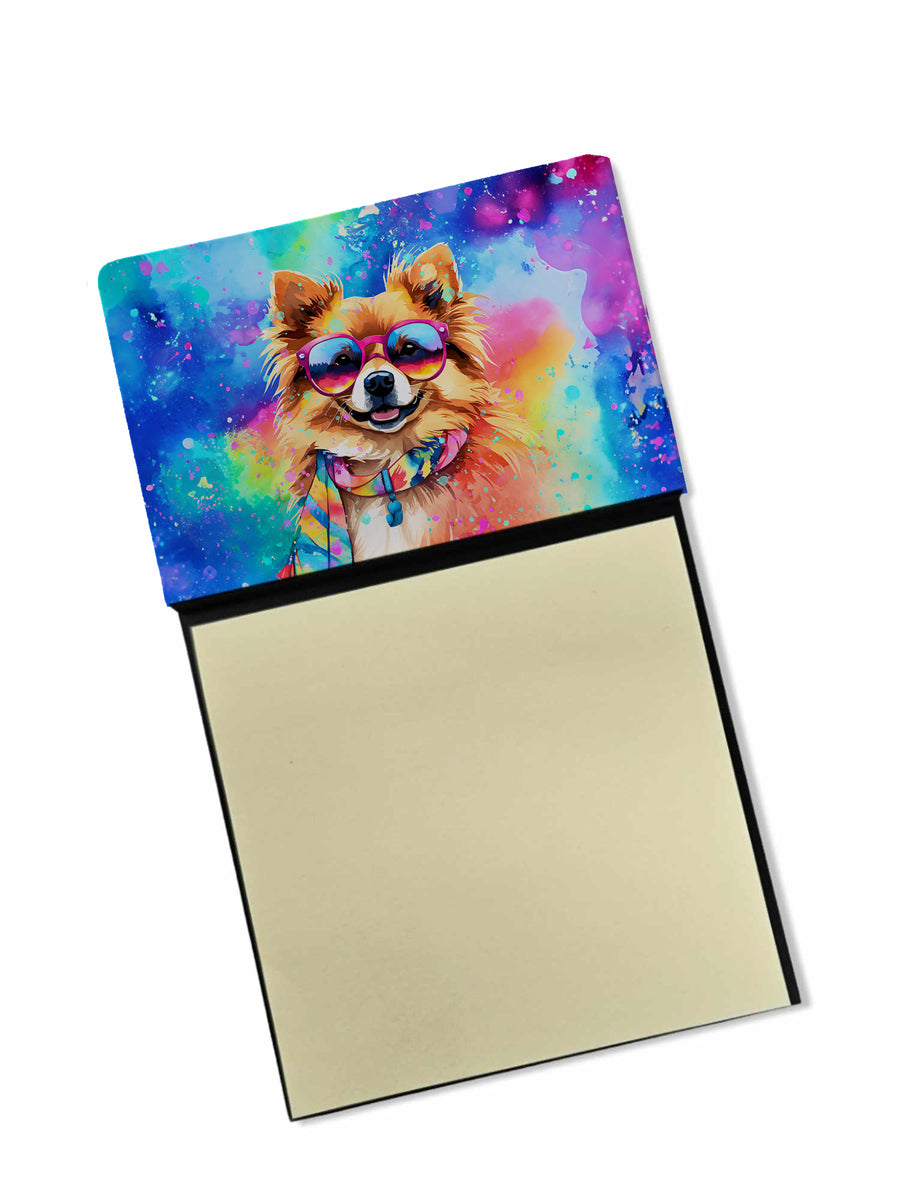 Pomeranian Hippie Dawg Sticky Note Holder Image 1