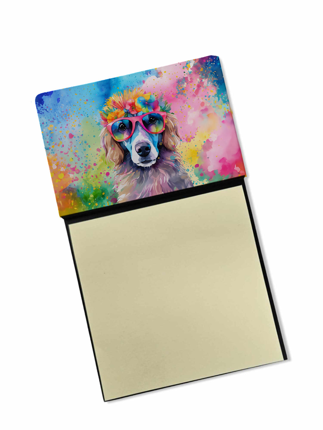 Poodle Hippie Dawg Sticky Note Holder Image 1