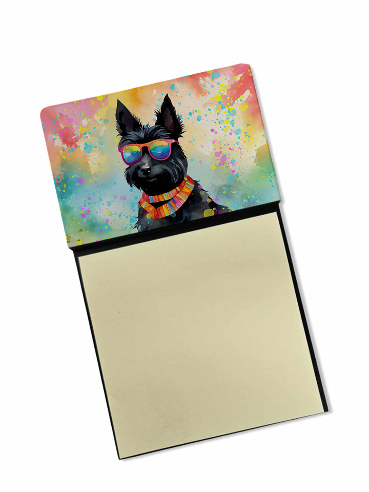 Scottish Terrier Hippie Dawg Sticky Note Holder Image 1