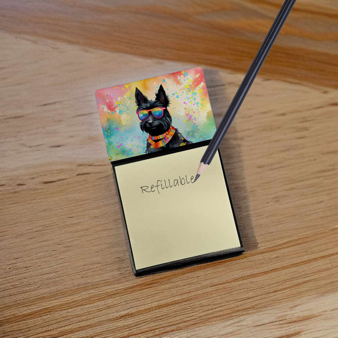 Scottish Terrier Hippie Dawg Sticky Note Holder Image 2