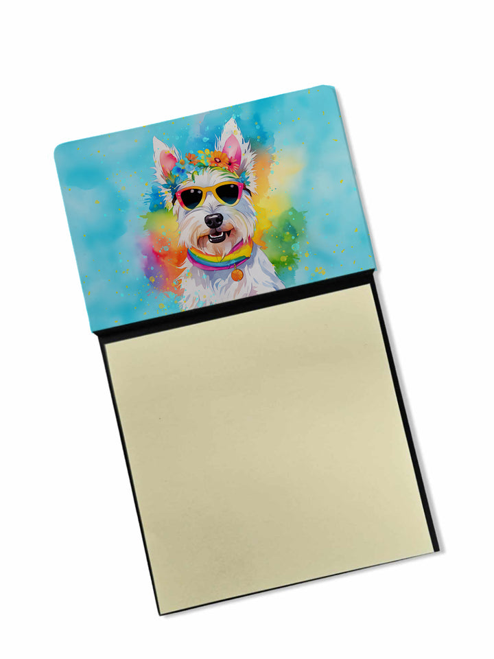 Westie Hippie Dawg Sticky Note Holder Image 1