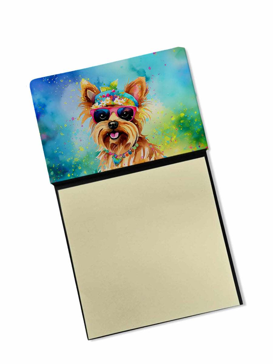 Yorkshire Terrier Hippie Dawg Sticky Note Holder Image 1
