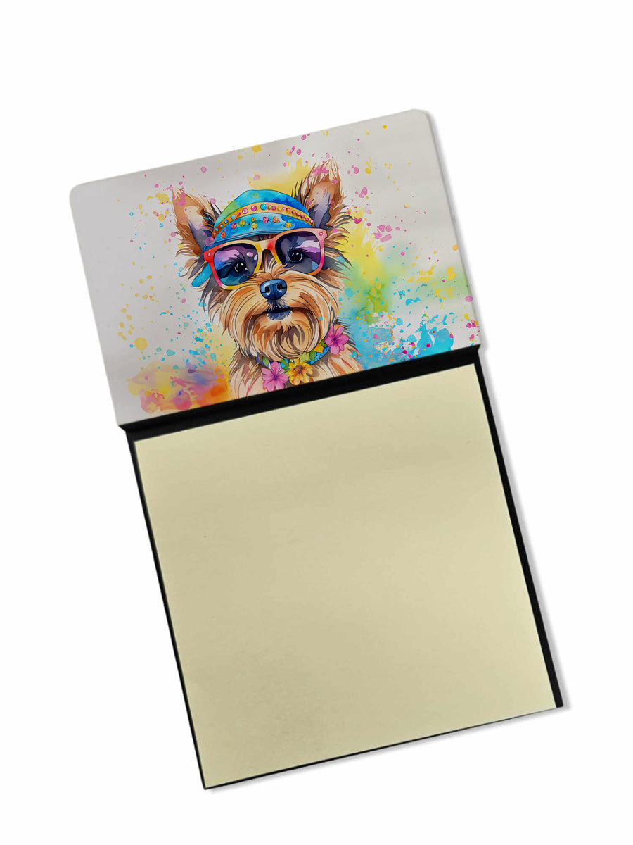 Yorkshire Terrier Hippie Dawg Sticky Note Holder Image 1