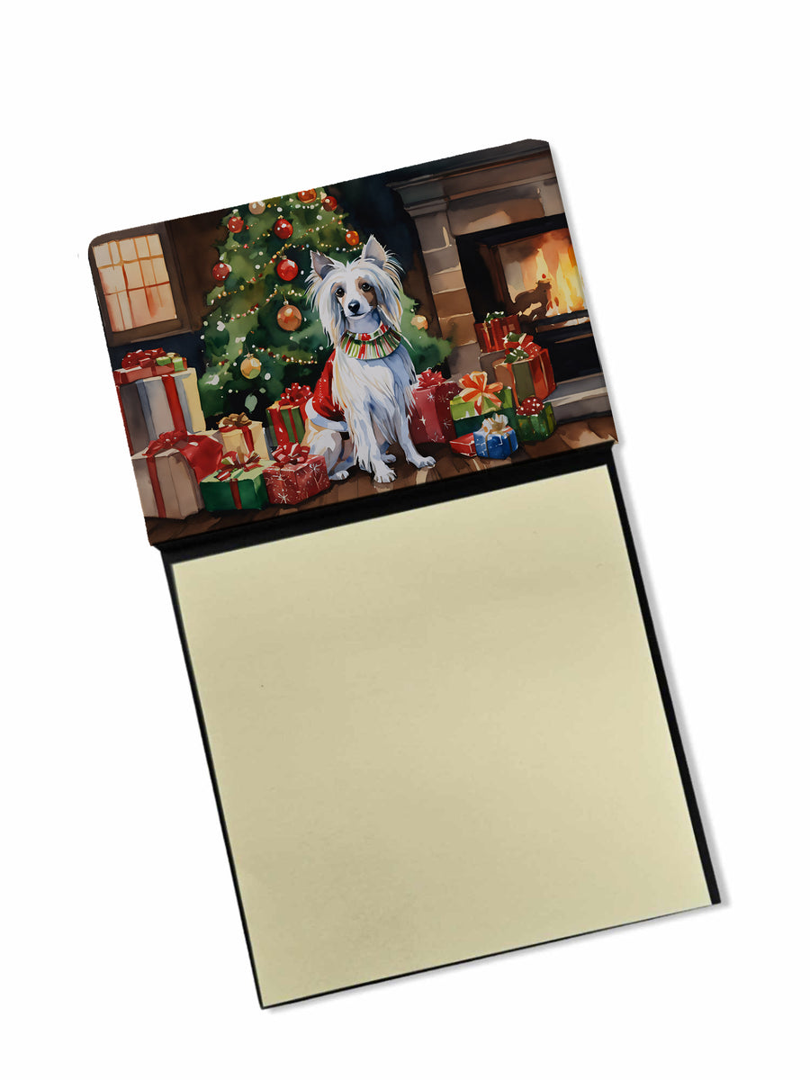 Chinese Crested Cozy Christmas Sticky Note Holder Image 1