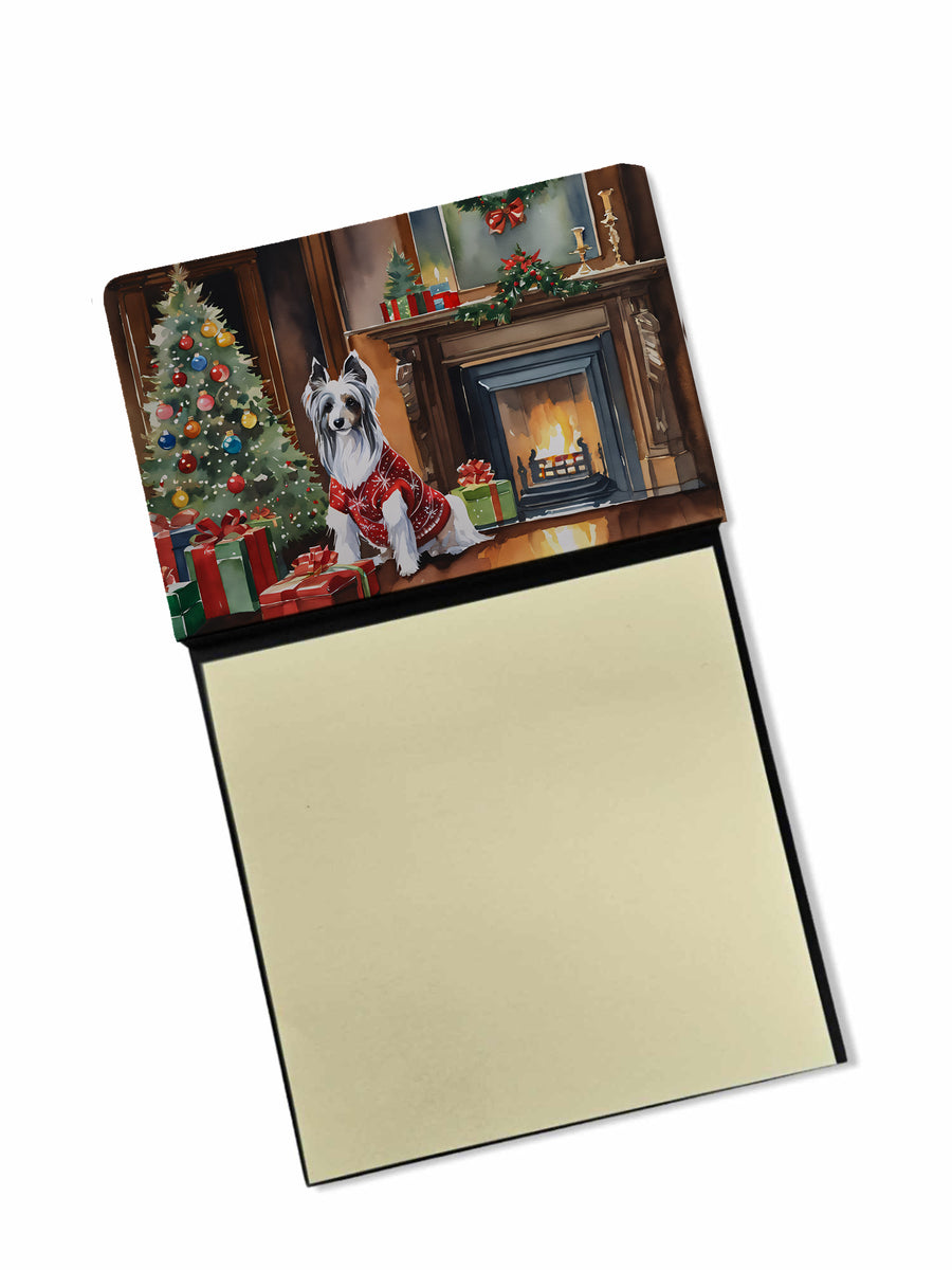 Chinese Crested Cozy Christmas Sticky Note Holder Image 1