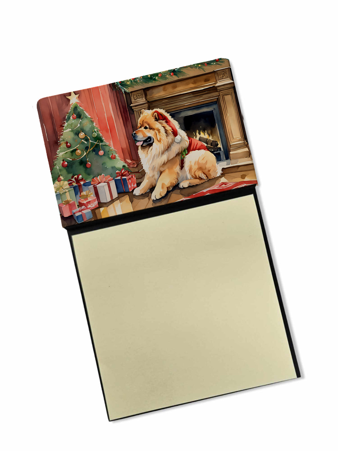 Chow Chow Cozy Christmas Sticky Note Holder Image 1