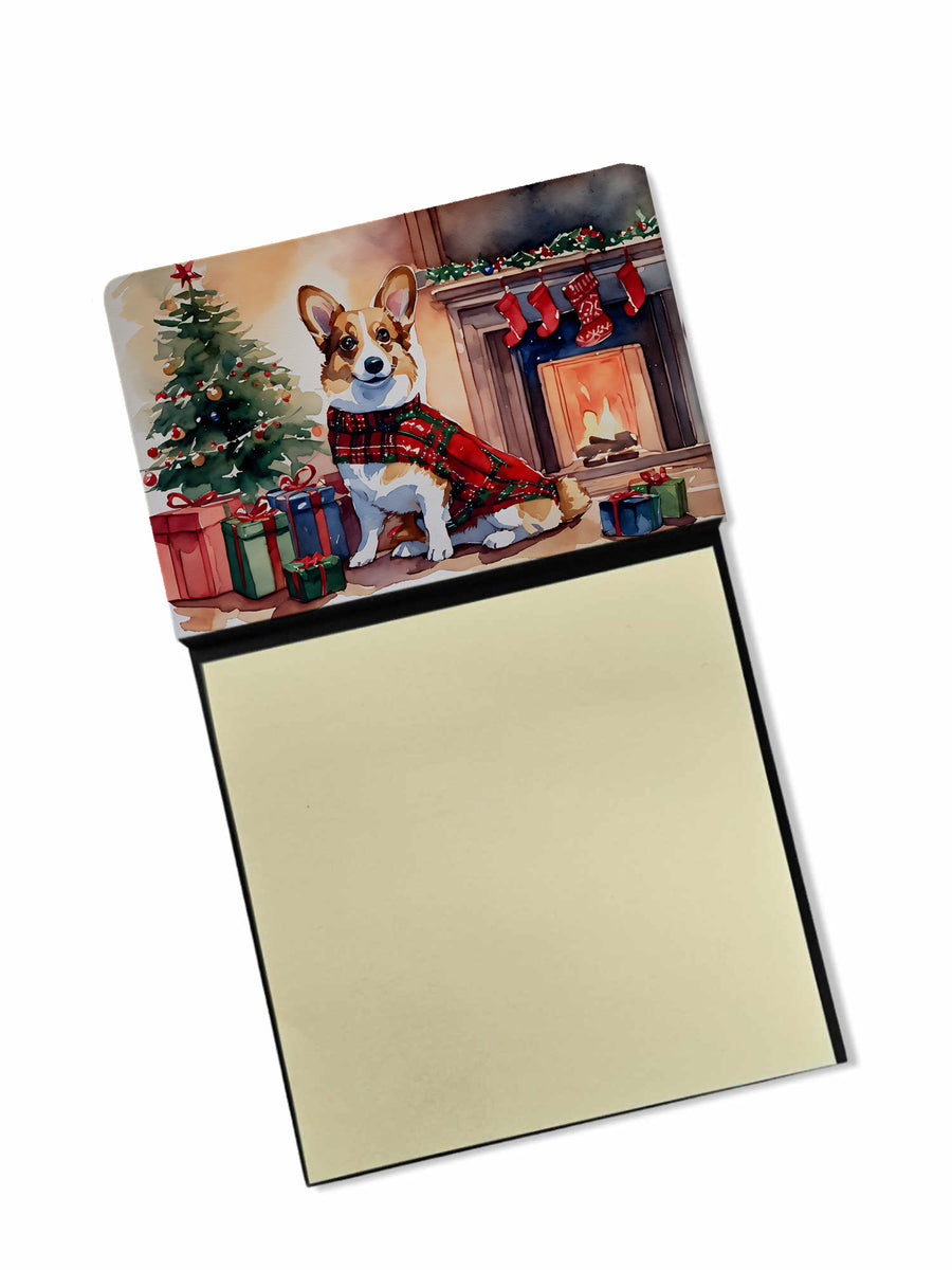 Corgi Cozy Christmas Sticky Note Holder Image 1