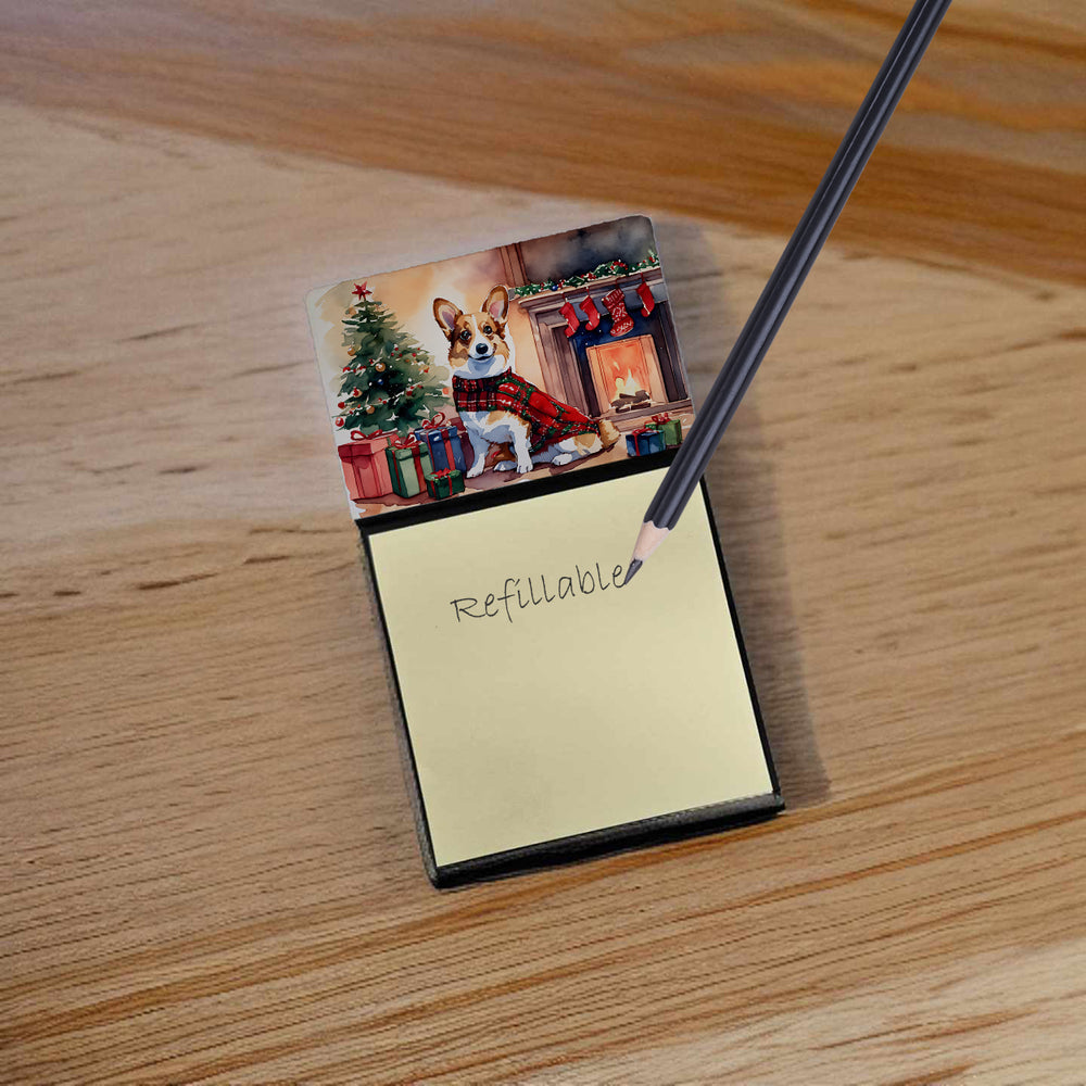 Corgi Cozy Christmas Sticky Note Holder Image 2