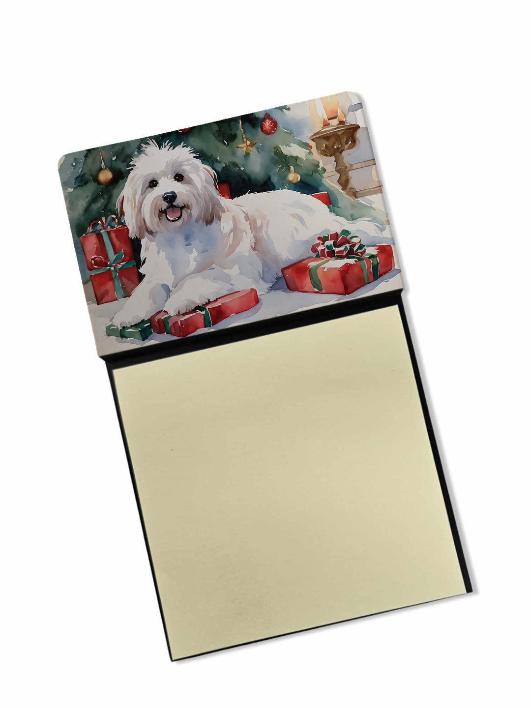 Coton De Tulear Cozy Christmas Sticky Note Holder Image 1