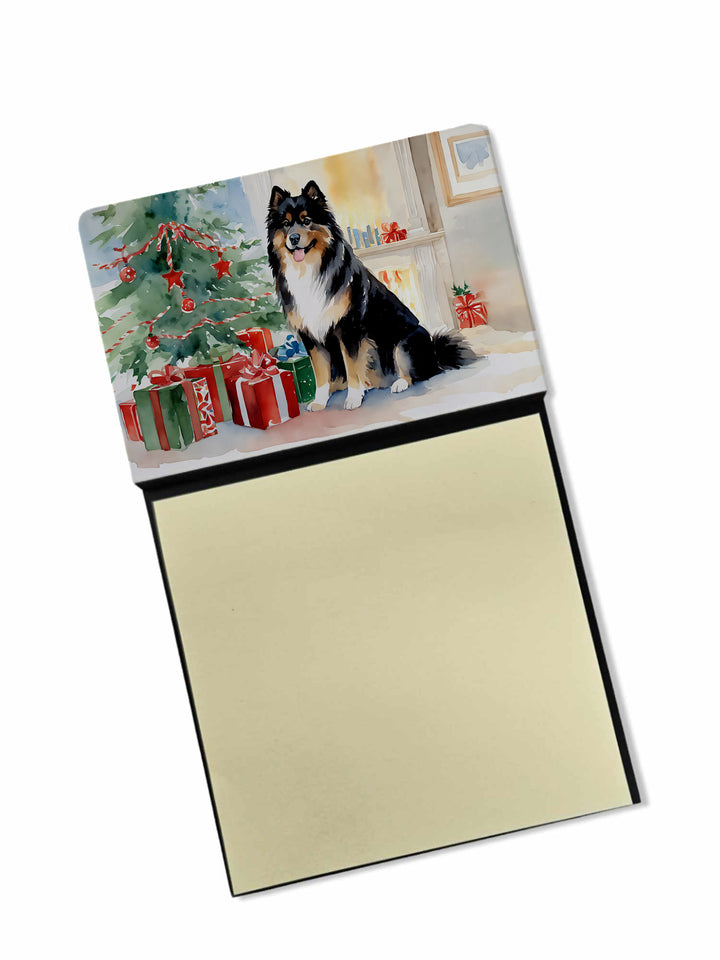 Finnish Lapphund Cozy Christmas Sticky Note Holder Image 1