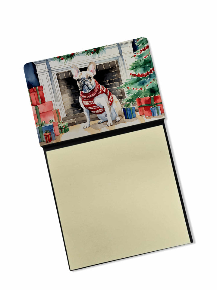 French Bulldog Cozy Christmas Sticky Note Holder Image 1