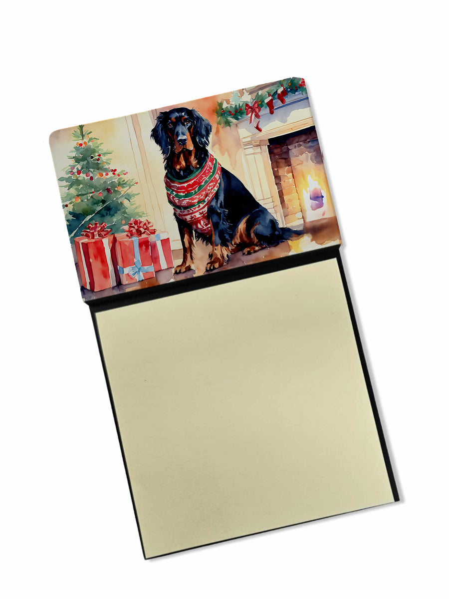 Gordon Setter Cozy Christmas Sticky Note Holder Image 1