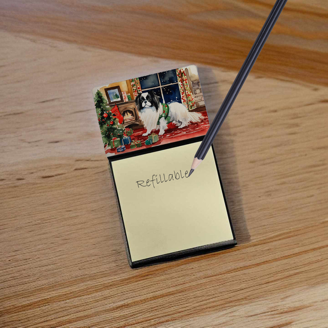 Japanese Chin Cozy Christmas Sticky Note Holder Image 2