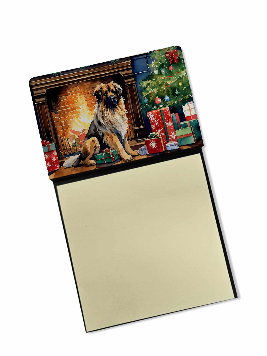 Leonberger Cozy Christmas Sticky Note Holder Image 1