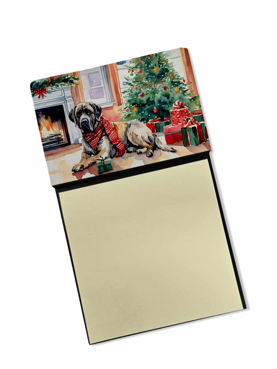 Mastiff Cozy Christmas Sticky Note Holder Image 1