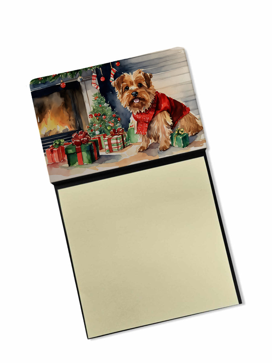 Norfolk Terrier Cozy Christmas Sticky Note Holder Image 1