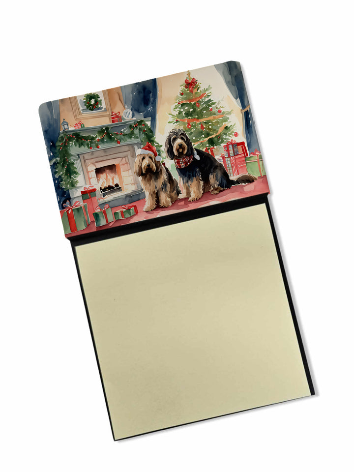 Otterhound Cozy Christmas Sticky Note Holder Image 1