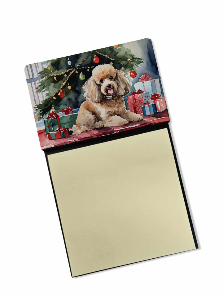 Poodle Cozy Christmas Sticky Note Holder Image 1