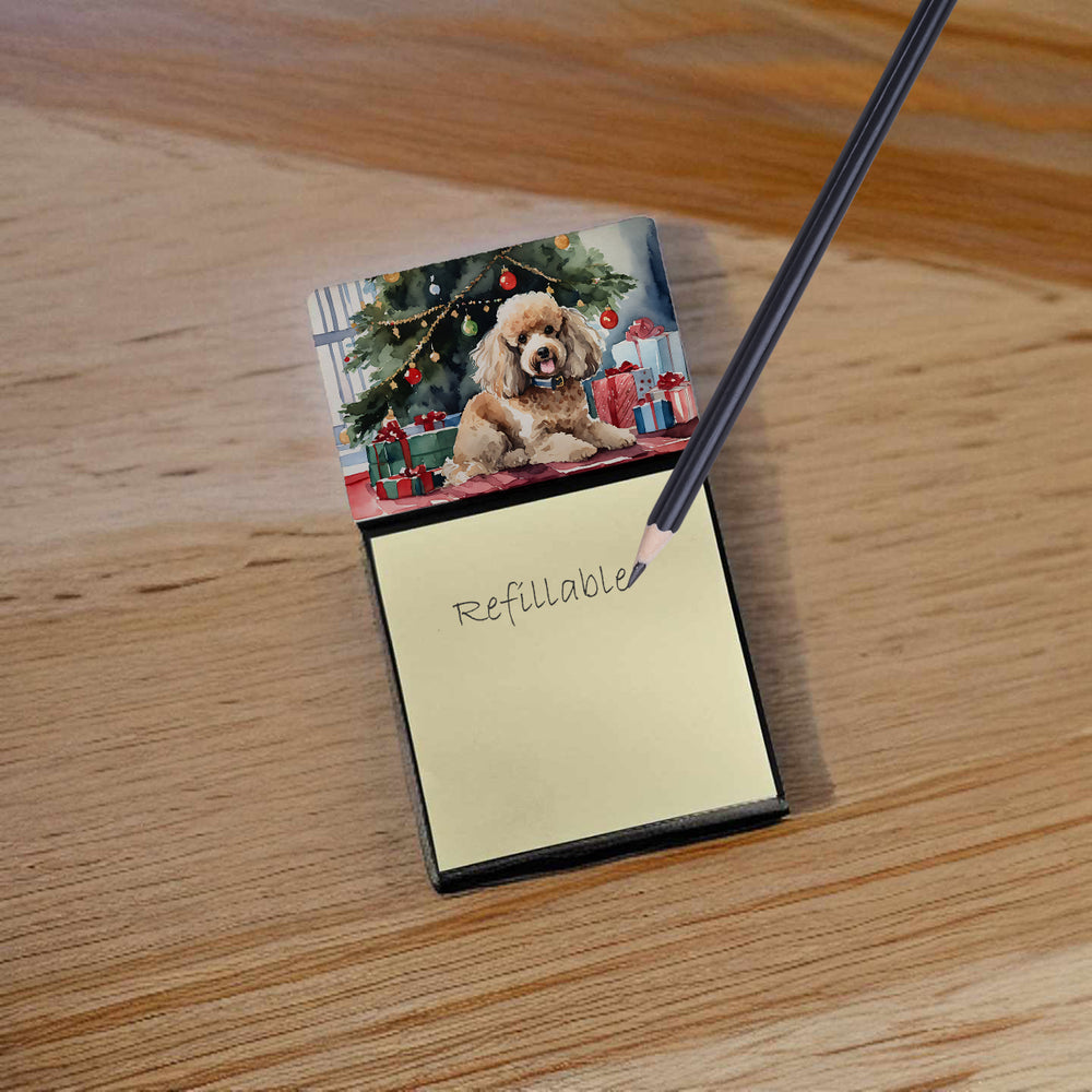 Poodle Cozy Christmas Sticky Note Holder Image 2