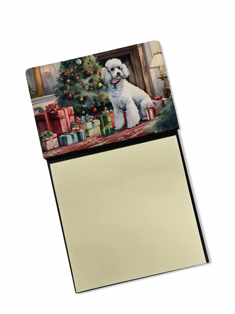 Poodle Cozy Christmas Sticky Note Holder Image 1