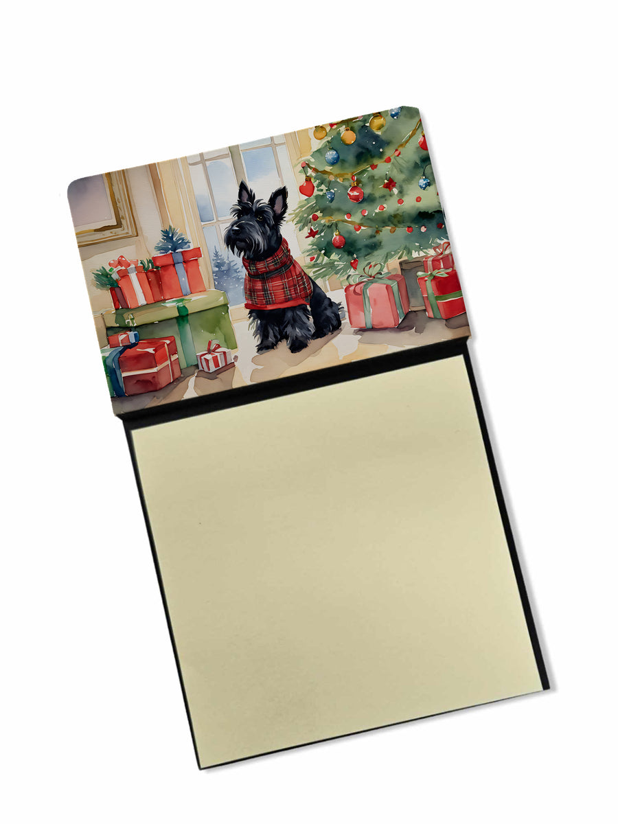 Scottish Terrier Cozy Christmas Sticky Note Holder Image 1