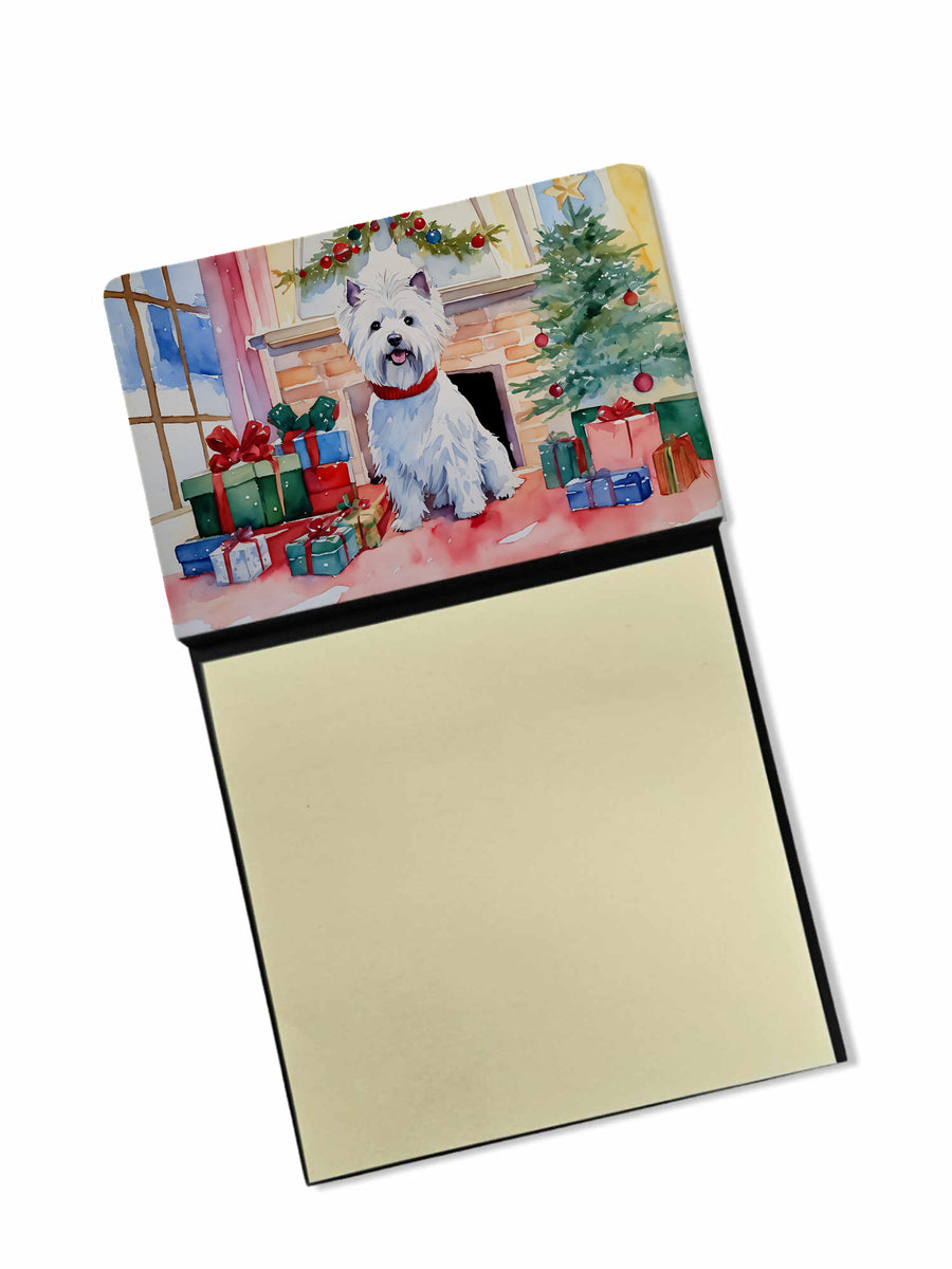 Westie Cozy Christmas Sticky Note Holder Image 1