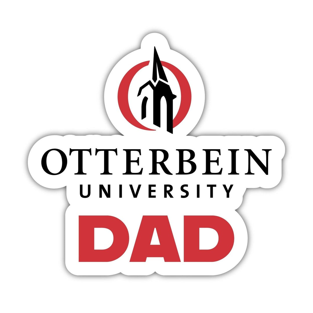 Otterbein University 4-Inch Proud Dad Vinyl Decal Sticker Officially Licensed Collegiate Product Image 1