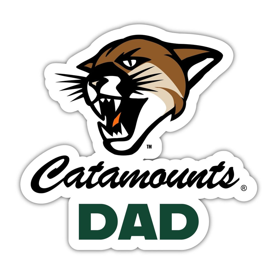 Vermont Catamounts 4-Inch Proud Dad Vinyl Decal Sticker Officially Licensed Collegiate Product Image 1