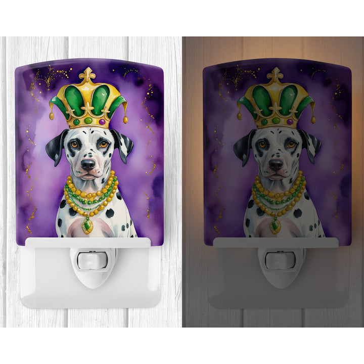 Dalmatian King of Mardi Gras Ceramic Night Light Image 2