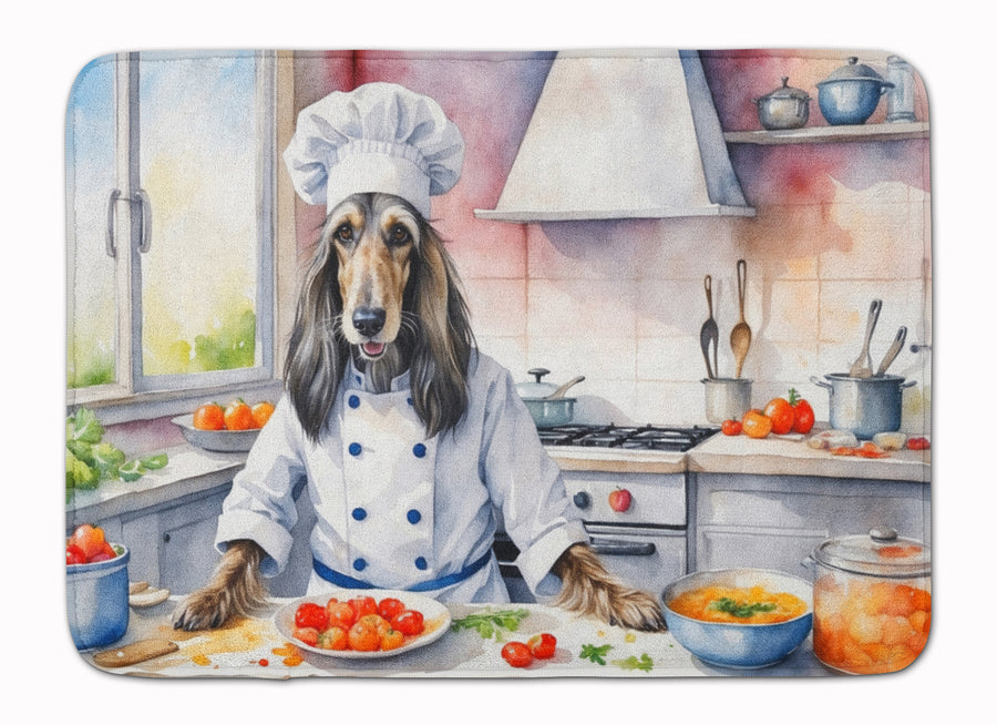 Afghan Hound The Chef Memory Foam Kitchen Mat Image 1