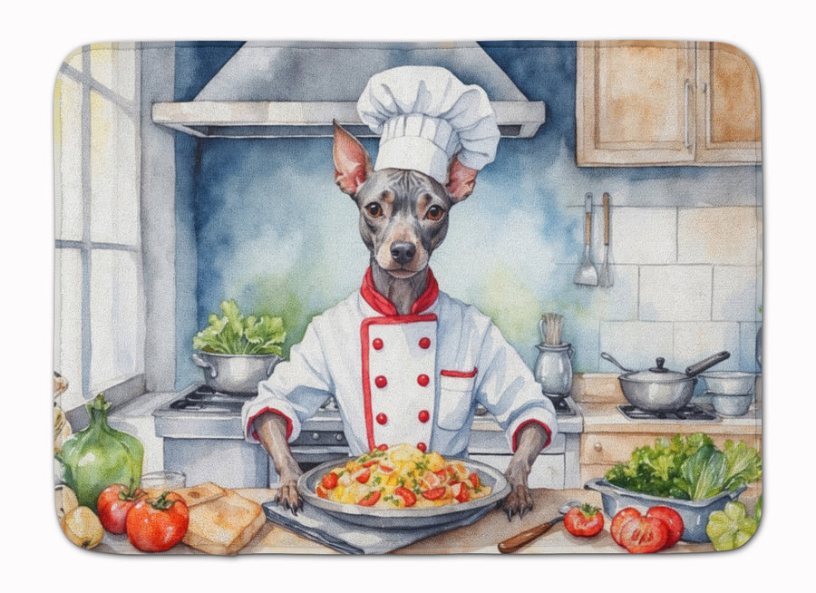 American Hairless Terrier The Chef Memory Foam Kitchen Mat Image 1