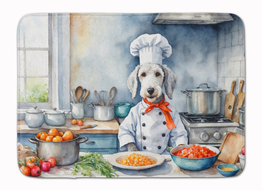 Bedlington Terrier The Chef Memory Foam Kitchen Mat Image 1